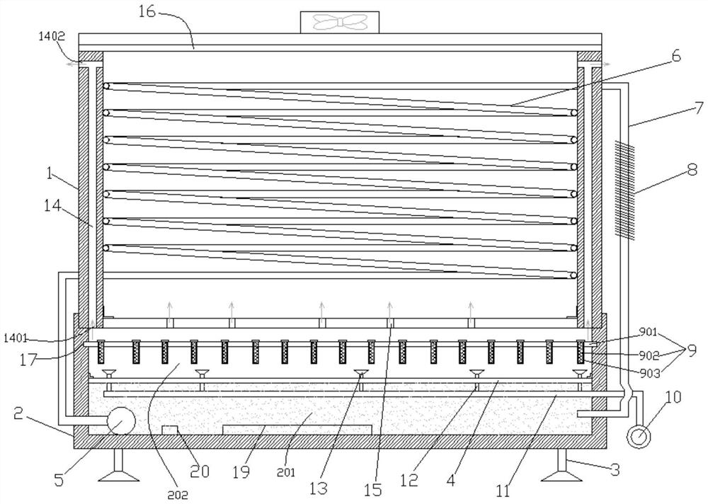 Novel energy-saving and efficient universal heat dissipation device for electromechanical equipment