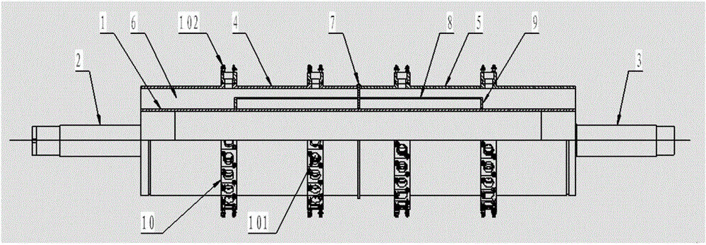 Center shaft for disc filter