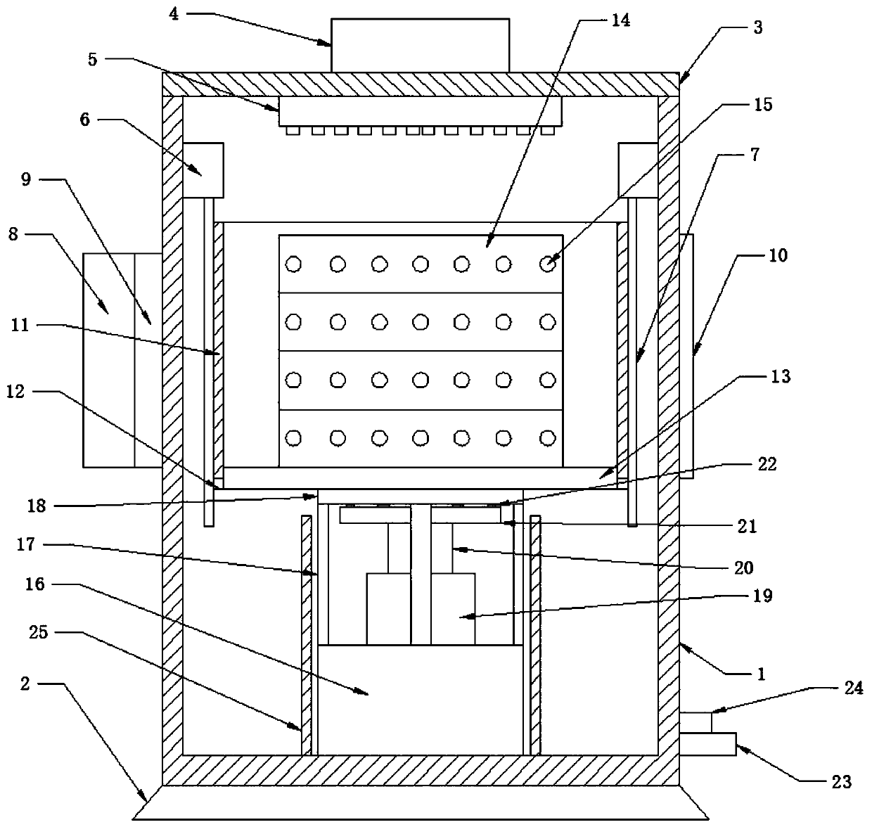 Novel full-automatic cleaning and drying all-in-one machine