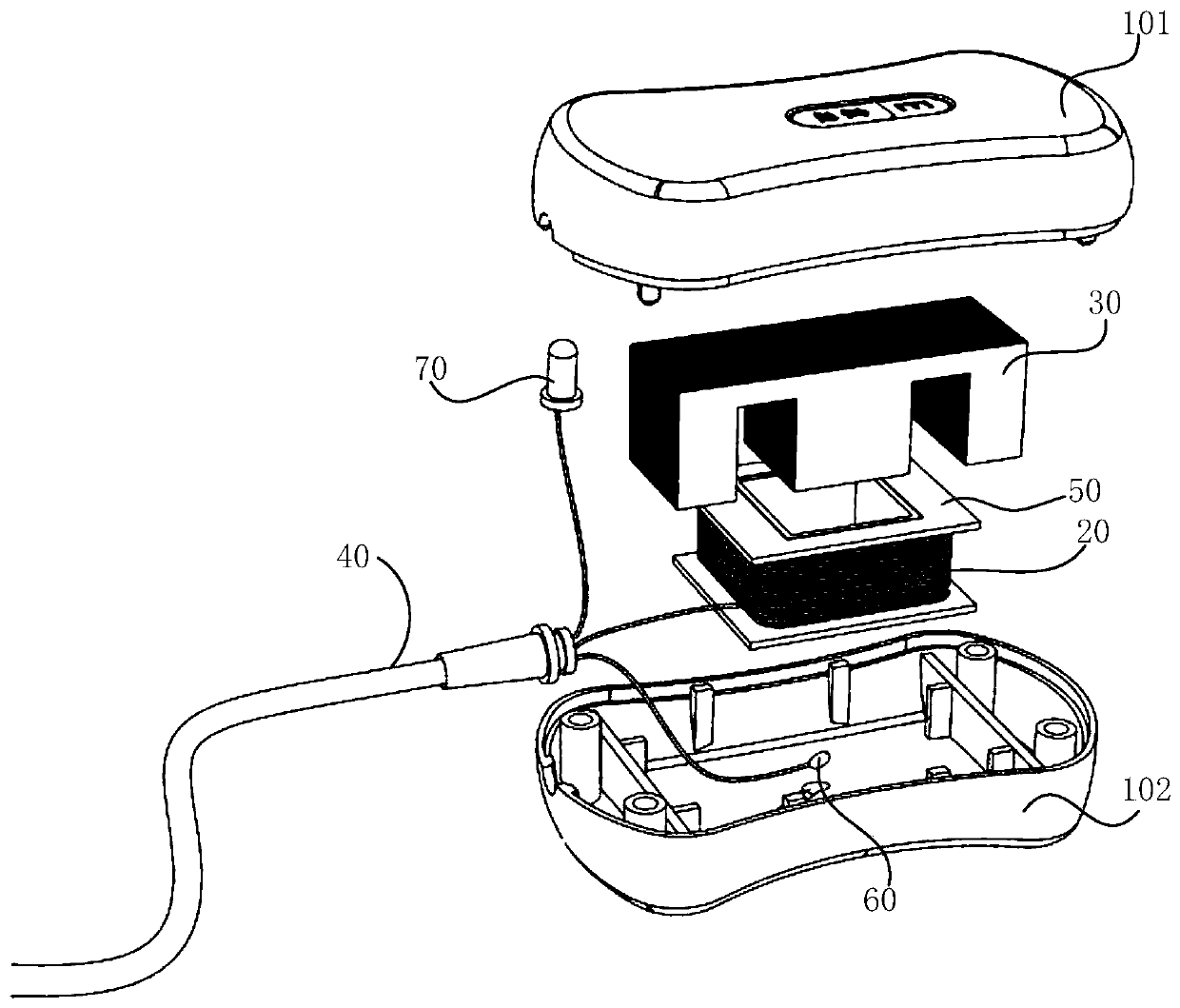 Magnetic temperature moxibustion therapeutic box and therapeutic apparatus