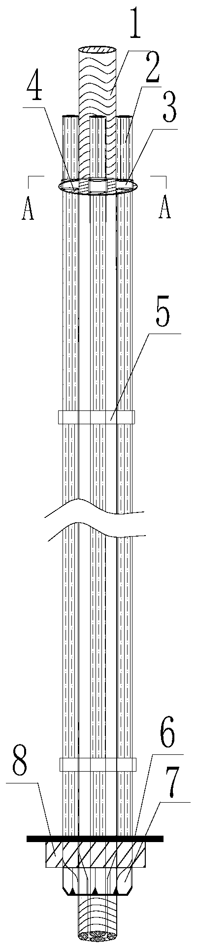 An anti-breakage anchorage device and its construction method adapted to the surrounding rock of large-deformation roadway