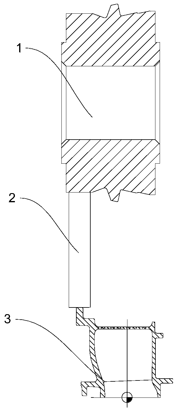 Method for machining arc and end surface of turbine guide blade of small gas turbine