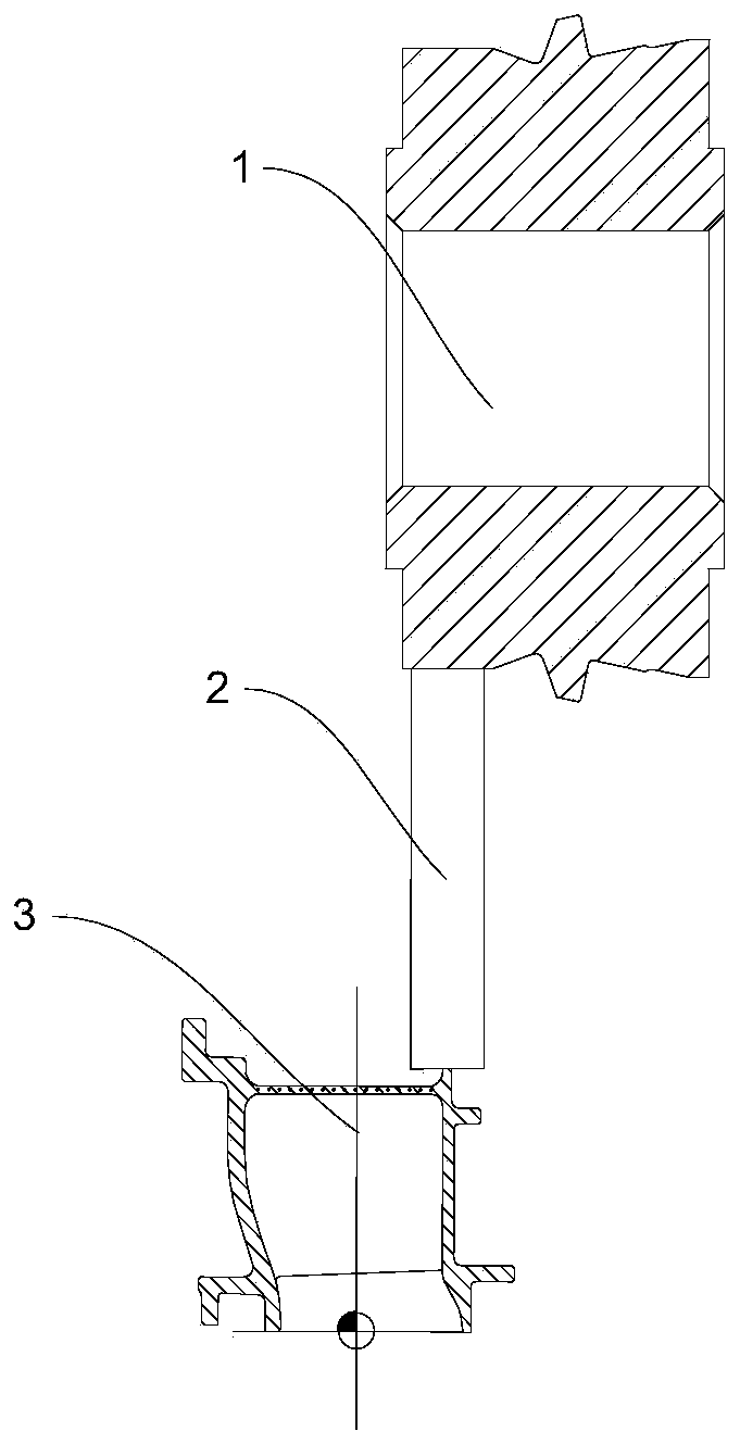 Method for machining arc and end surface of turbine guide blade of small gas turbine