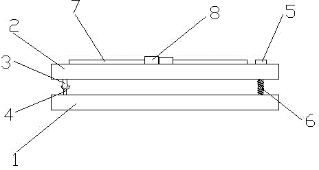 Adhesive pressing platform of textile machinery