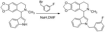 6,7-methylene-dioxy-1,2,3,4-tetrahydroisoquinoline derivative and preparation method and application thereof