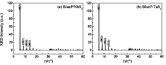 A kind of blue phosphorus/transition metal disulfide heterojunction anode material and its preparation method