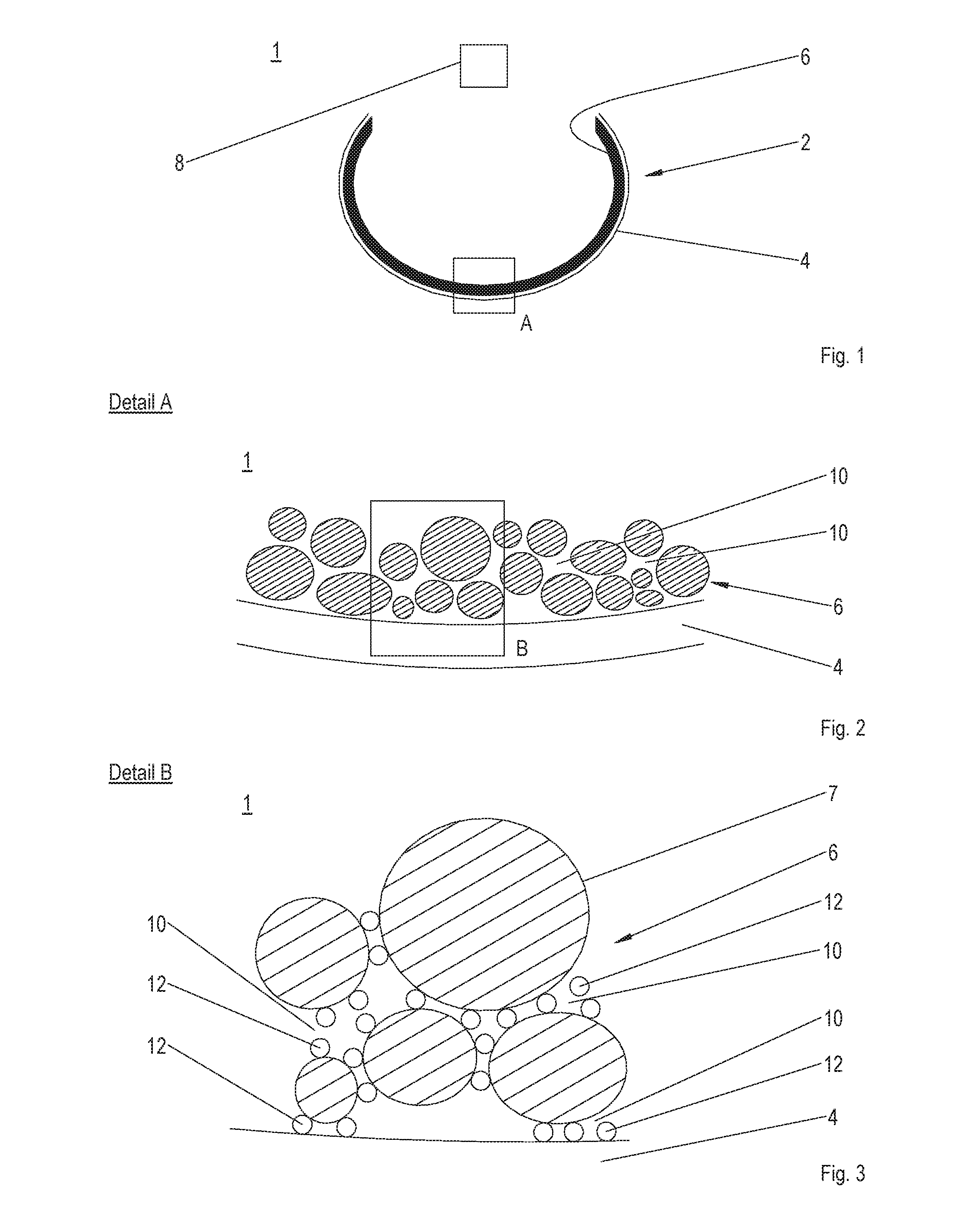 Material arrangement for fusion reactor and method for producing the same