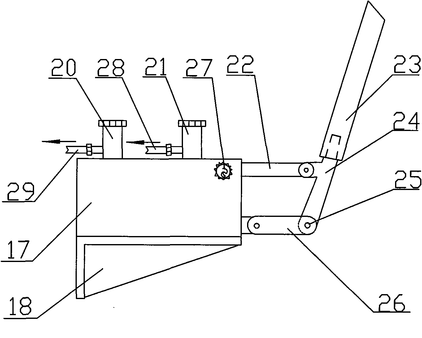 Manual hydraulic lifting table