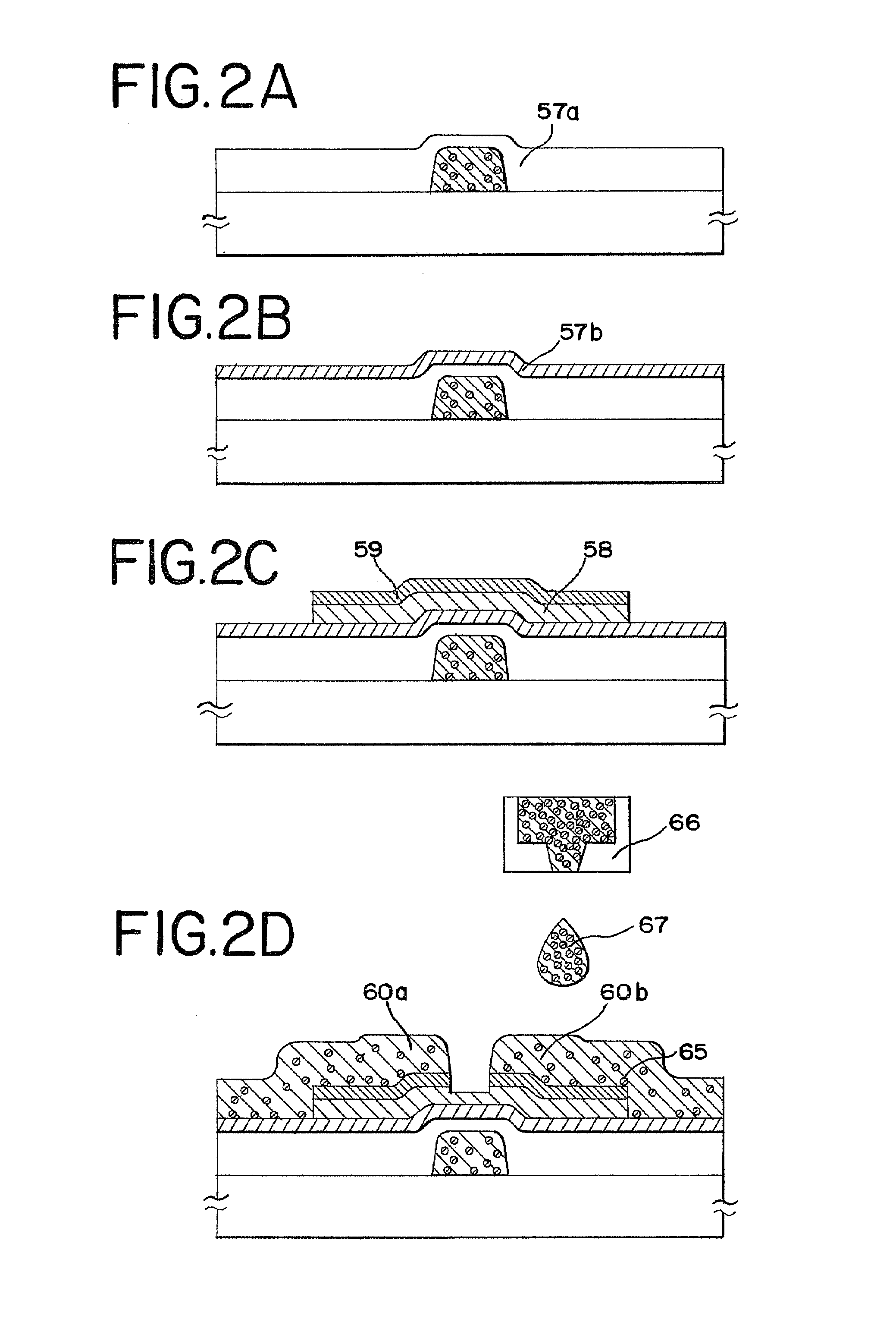Method for manufacturing thin film transistor in display device