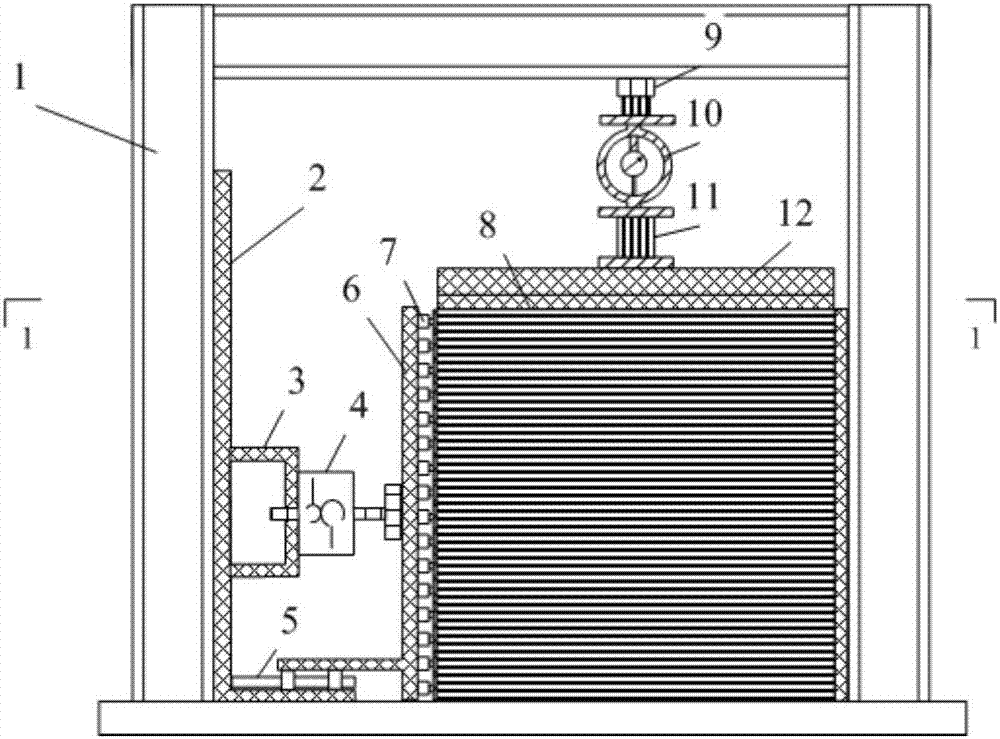 Two-dimensional retaining structure soil pressure and displacement visualization testing system