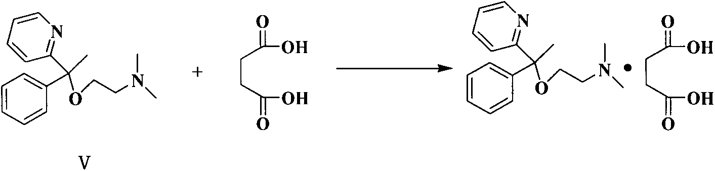 Preparation method of doxylamine succinate