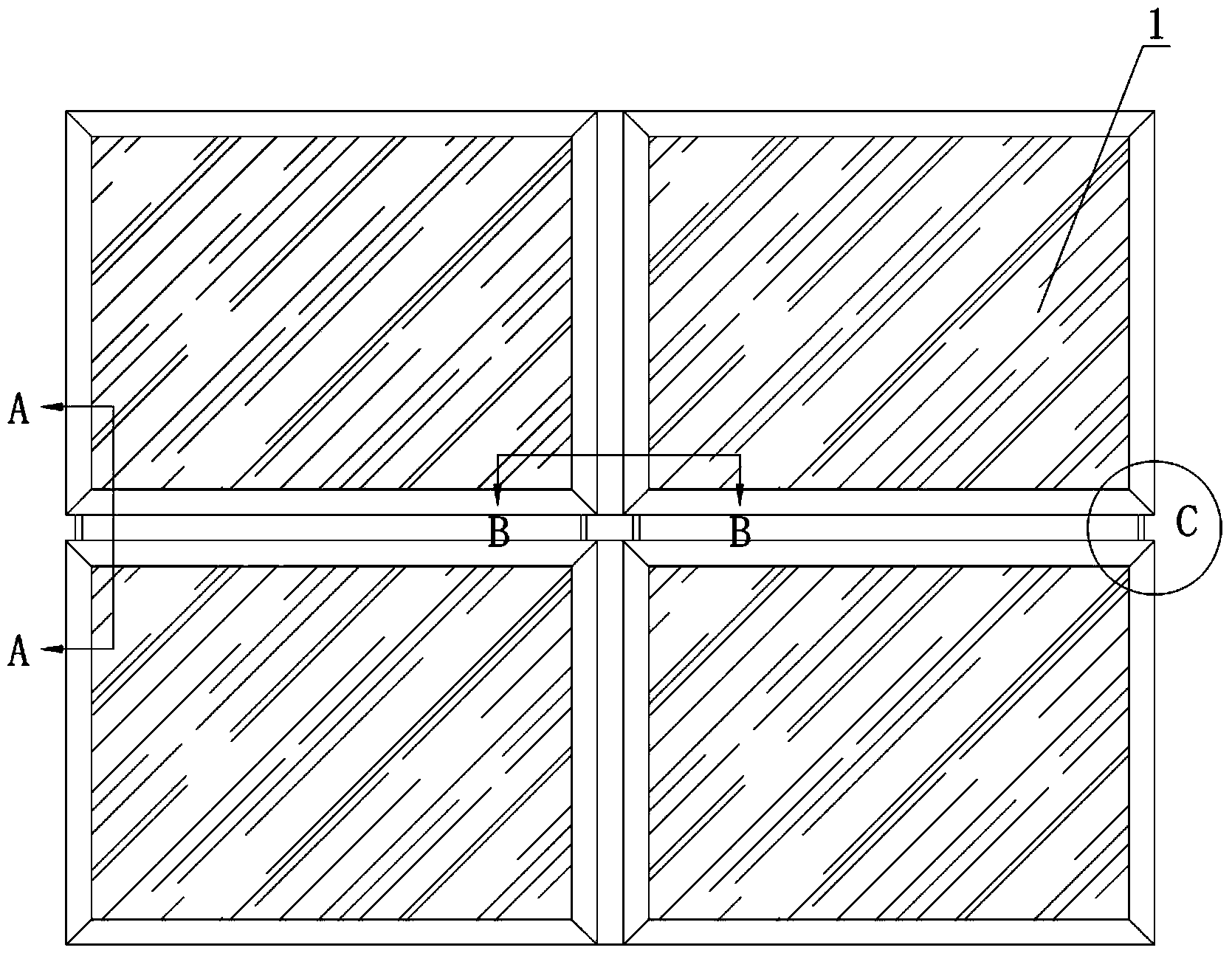 Ventilation transverse locking type unit curtain wall system