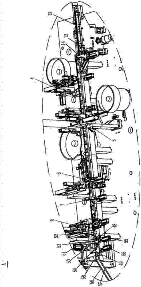 Automatic hook feeding assembling device