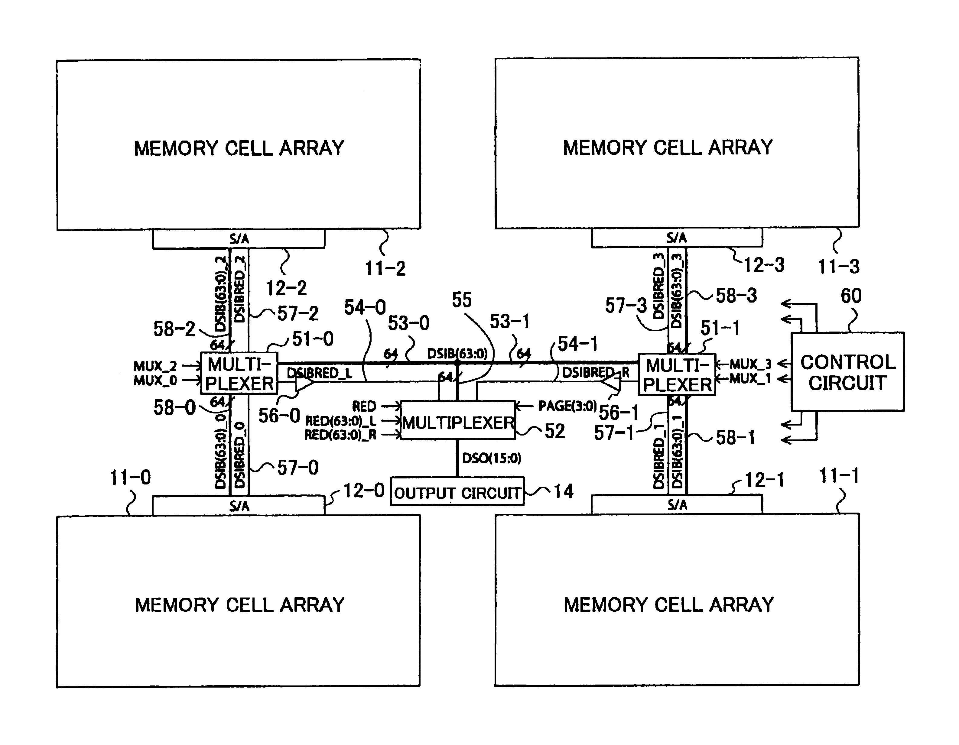 Semiconductor memory device with memory cell array divided into blocks