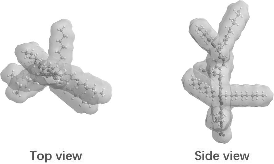 A kind of silicon-containing condensed pentacyclic bridged organic dye and its preparation method and application