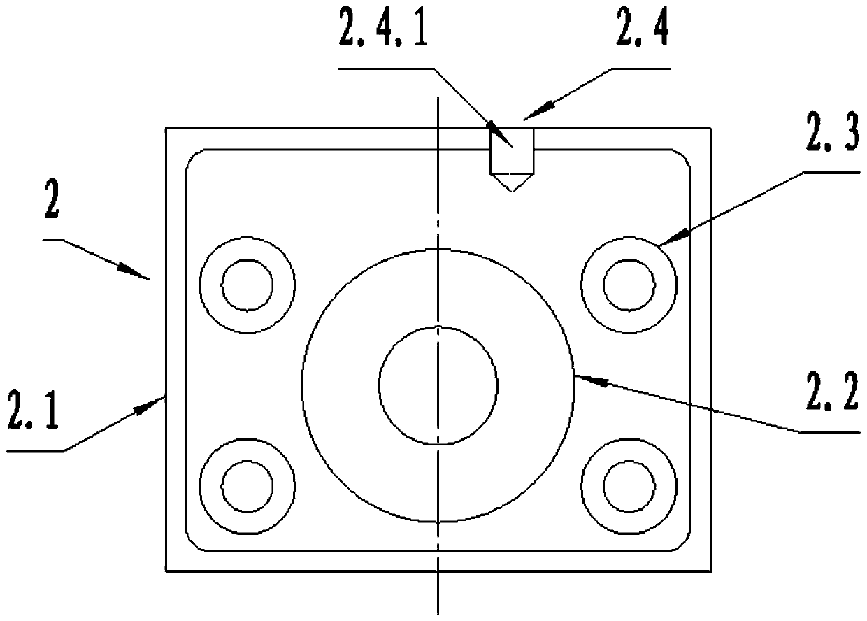 Five-piece material-saving and energy-saving motor end cover casting template