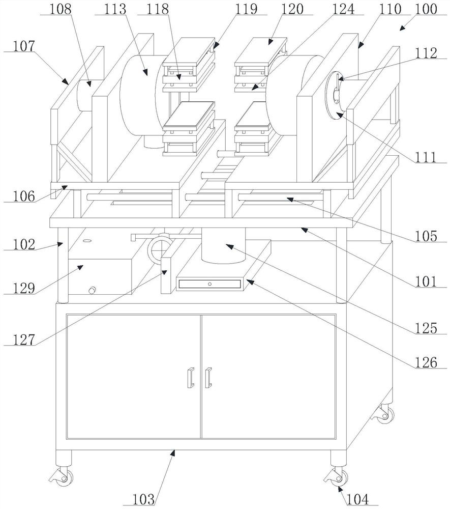 Tool operation table for machining center for automobile part production