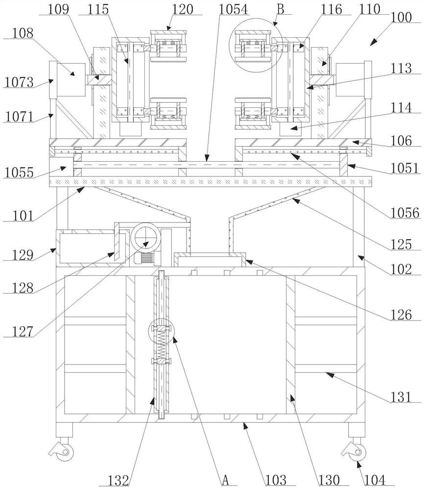 Tool operation table for machining center for automobile part production