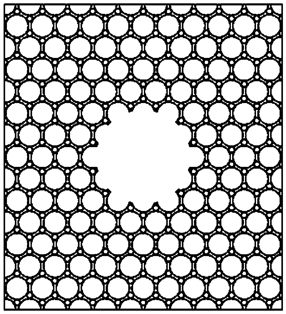 A photonic crystal fiber with Dirac point in the photonic band gap based on silica glass