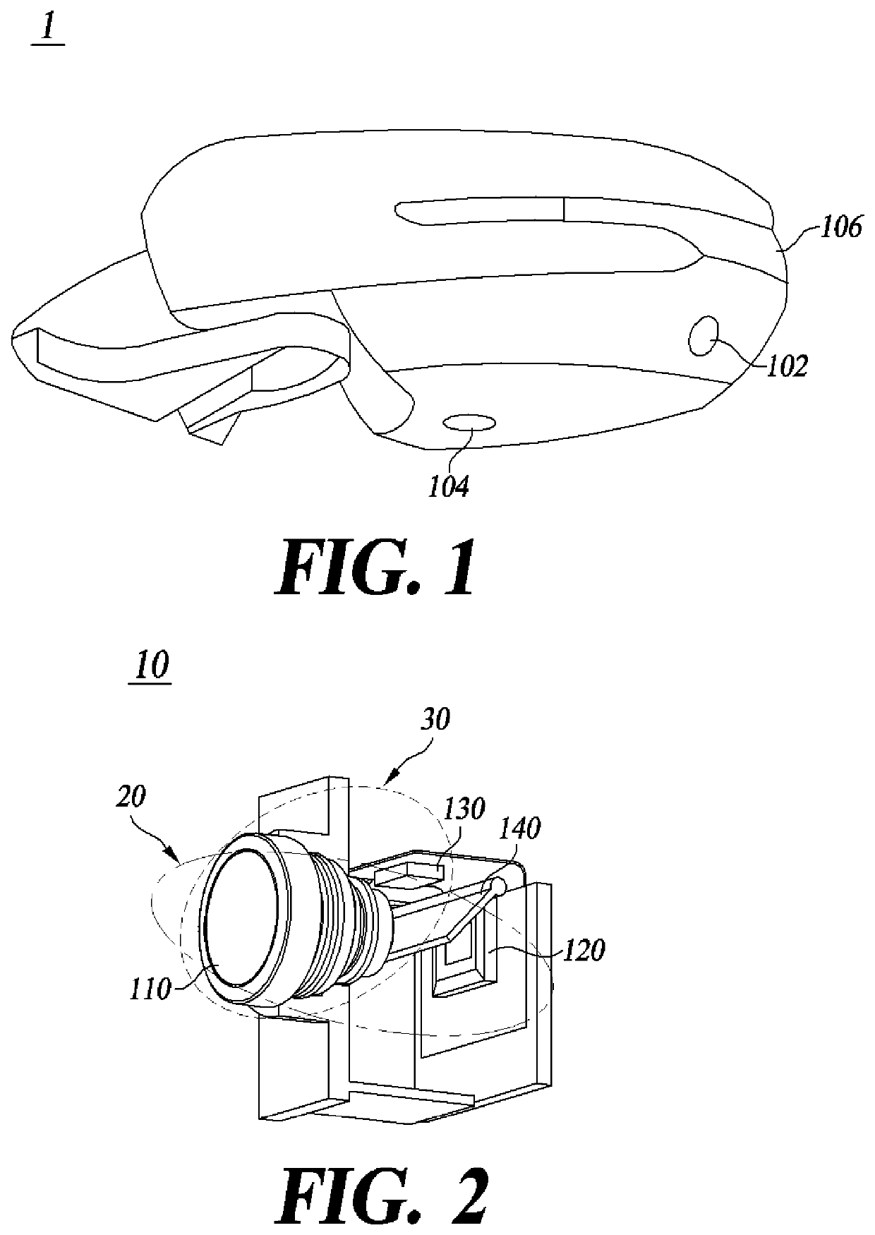 Camera-puddle lamp integrated apparatus and side mirror including the same