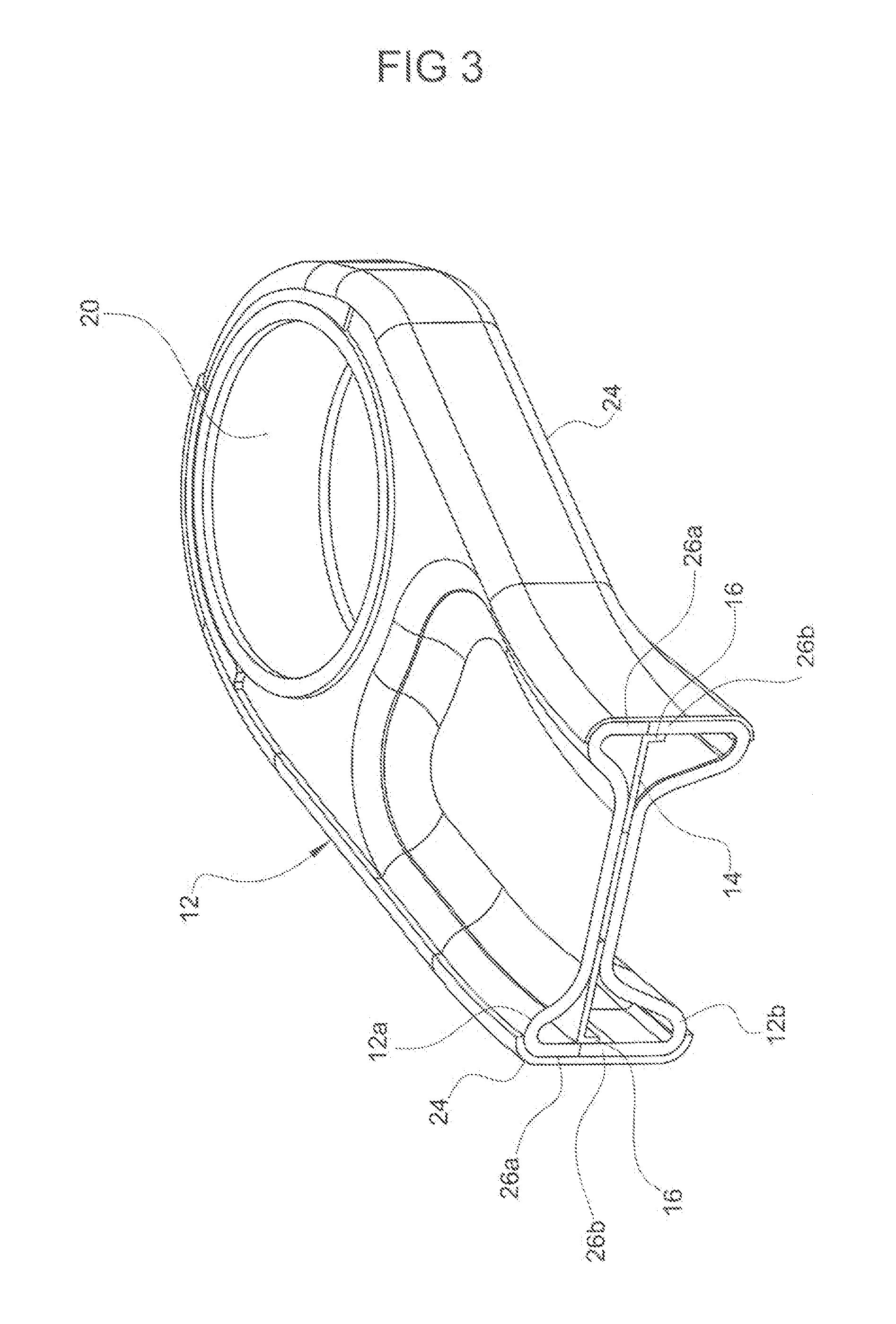 Composite structural element, particularly for a vehicle suspension, and method for manufacturing the same