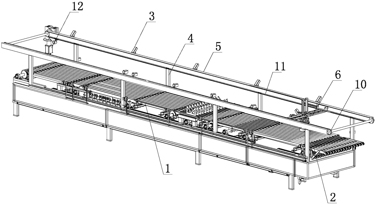 Intelligent visual green brick marshalling arrangement device