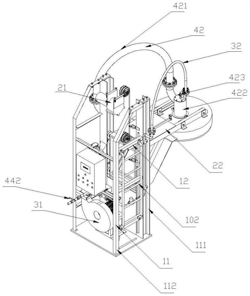 Automatic curve baking device and baking method