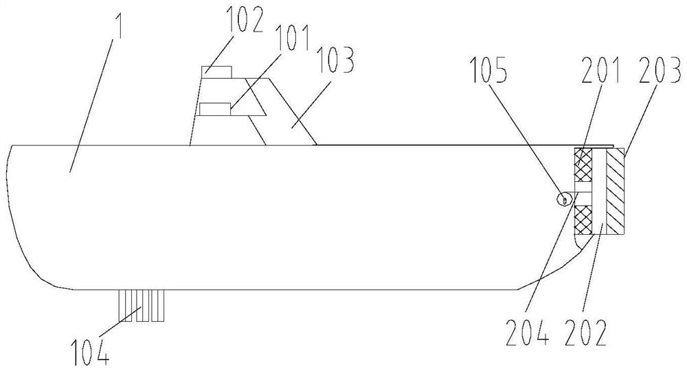 Intelligent ship berthing and departing device