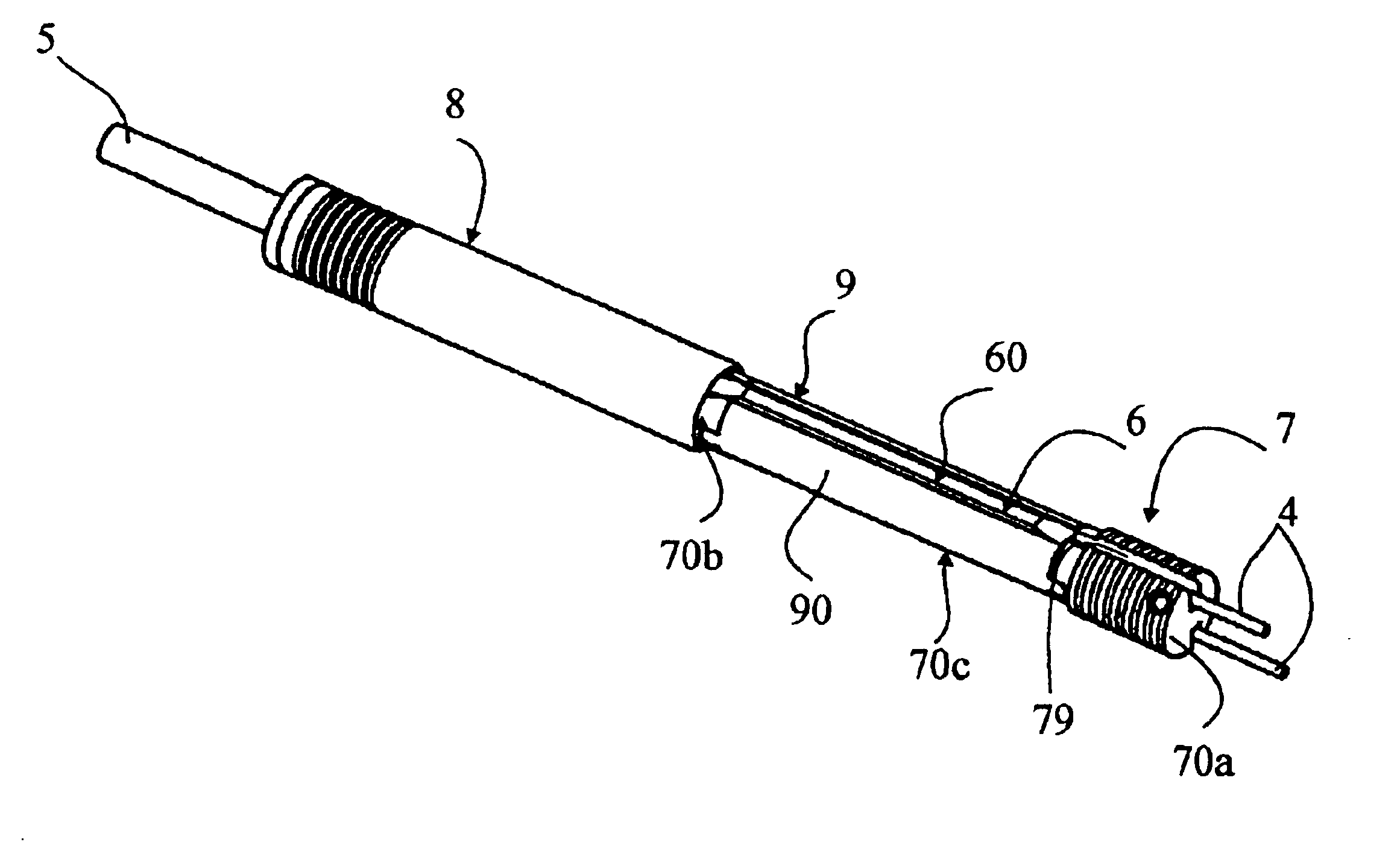 Multi-contact connector for electrode for example for medical use