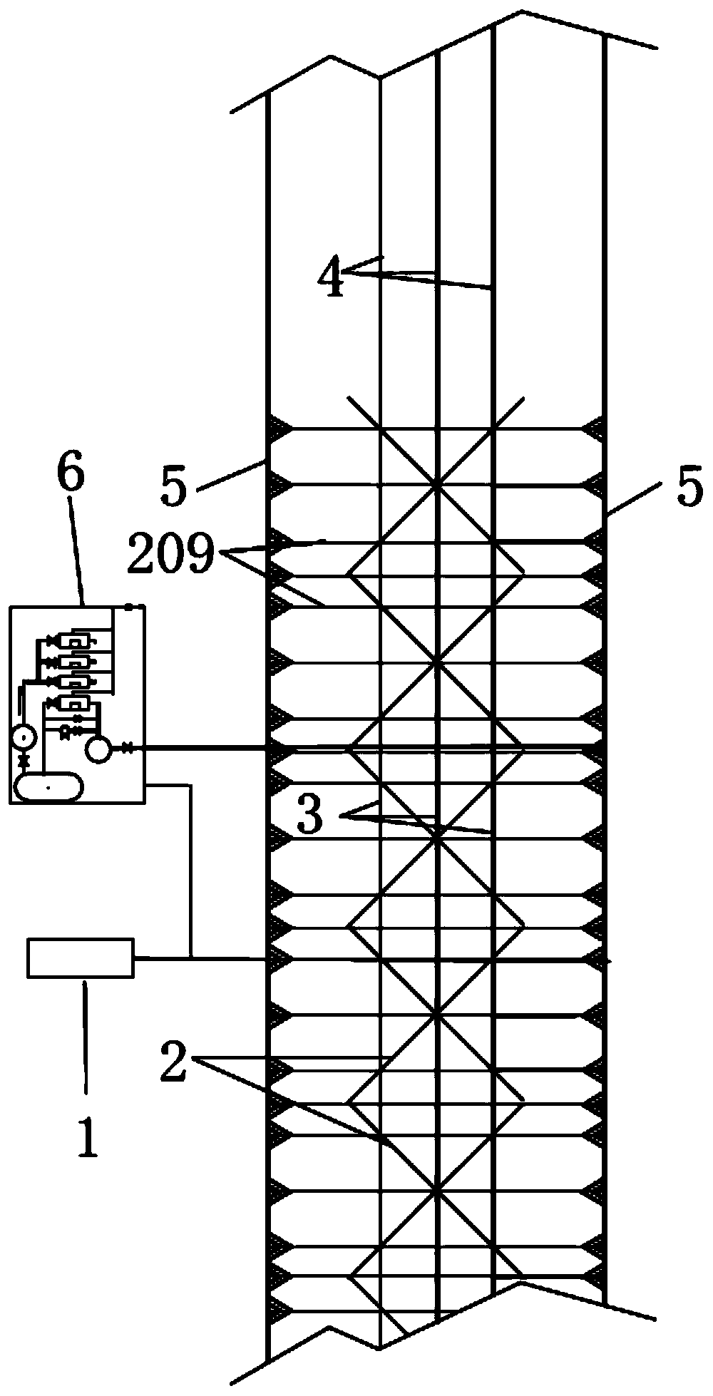 Track bearing compound blade reciprocating operation multi-unit power generation windmill and direction adjustment method