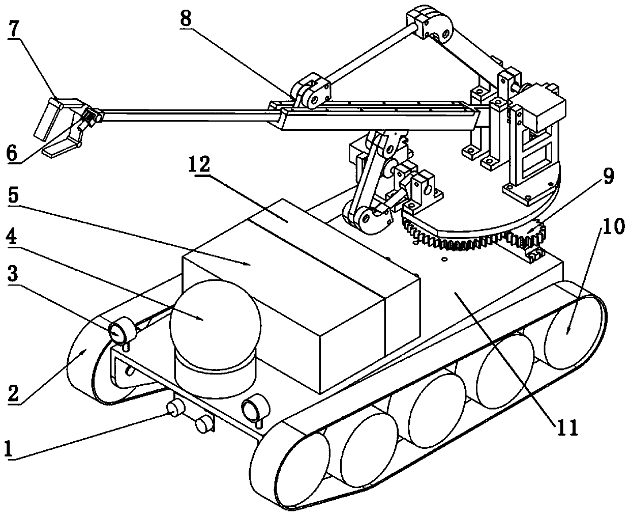 Intelligent fire-fighting danger detection vehicle and using method thereof