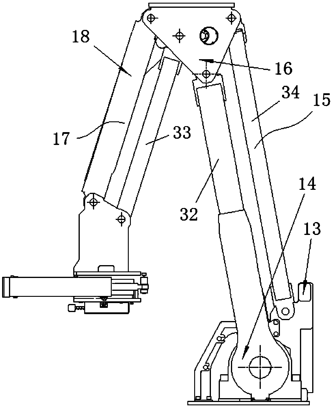 Rig drill floor pipe arranging robot