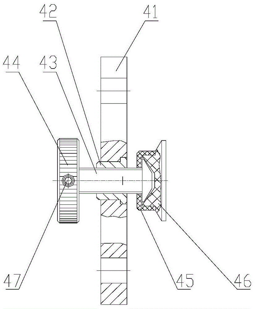 Clamping device and method for large-aperture diffraction grating