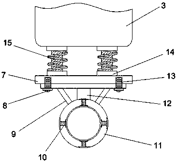 Shock absorption device for mechanical equipment