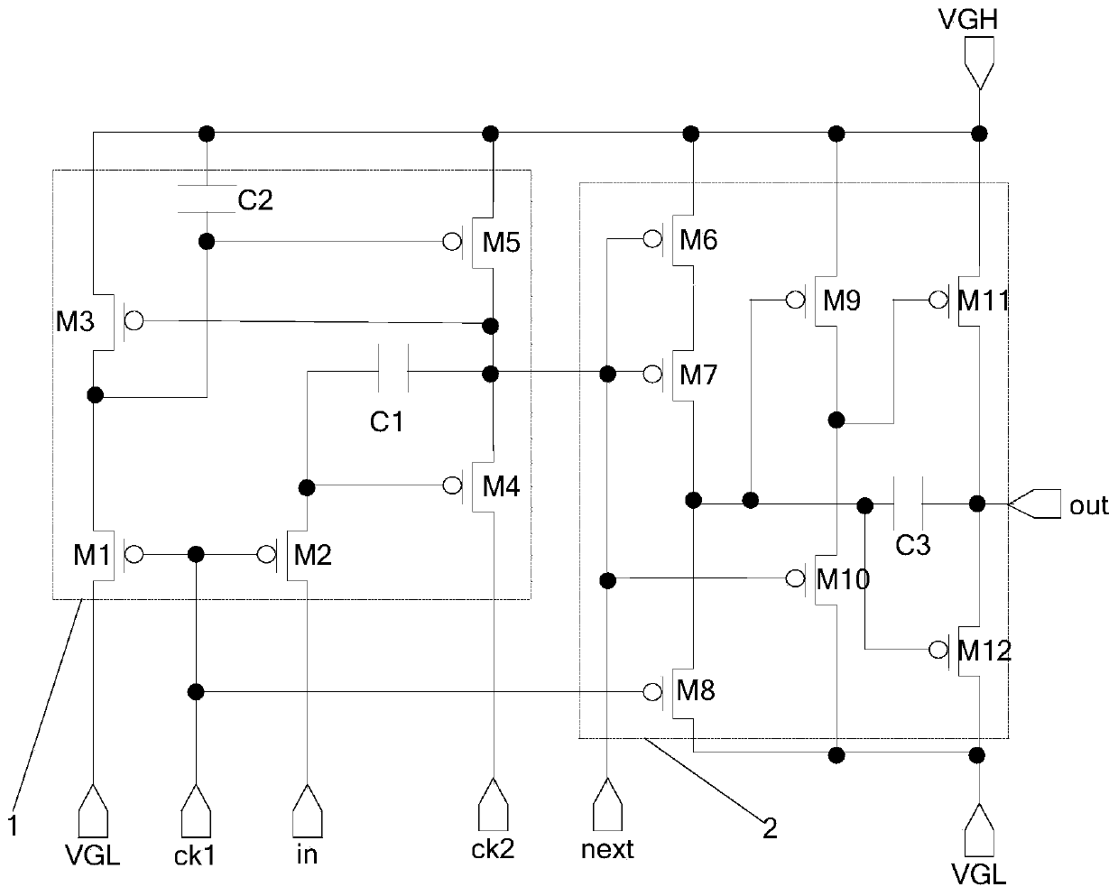 A kind of shift register, gate driving circuit and display panel