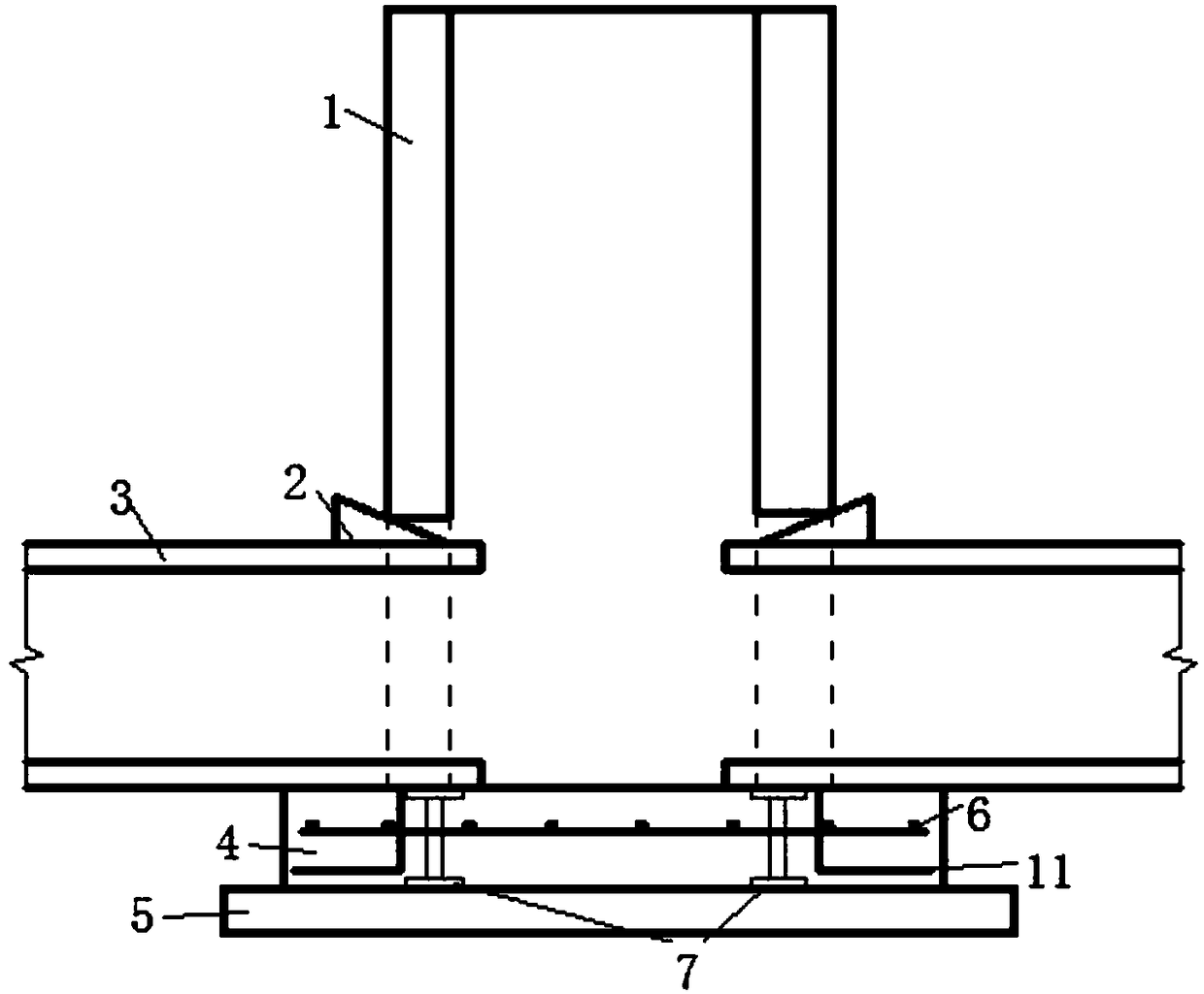 Cast-in-situ and prefabricating combined construction method of drainage inspection well