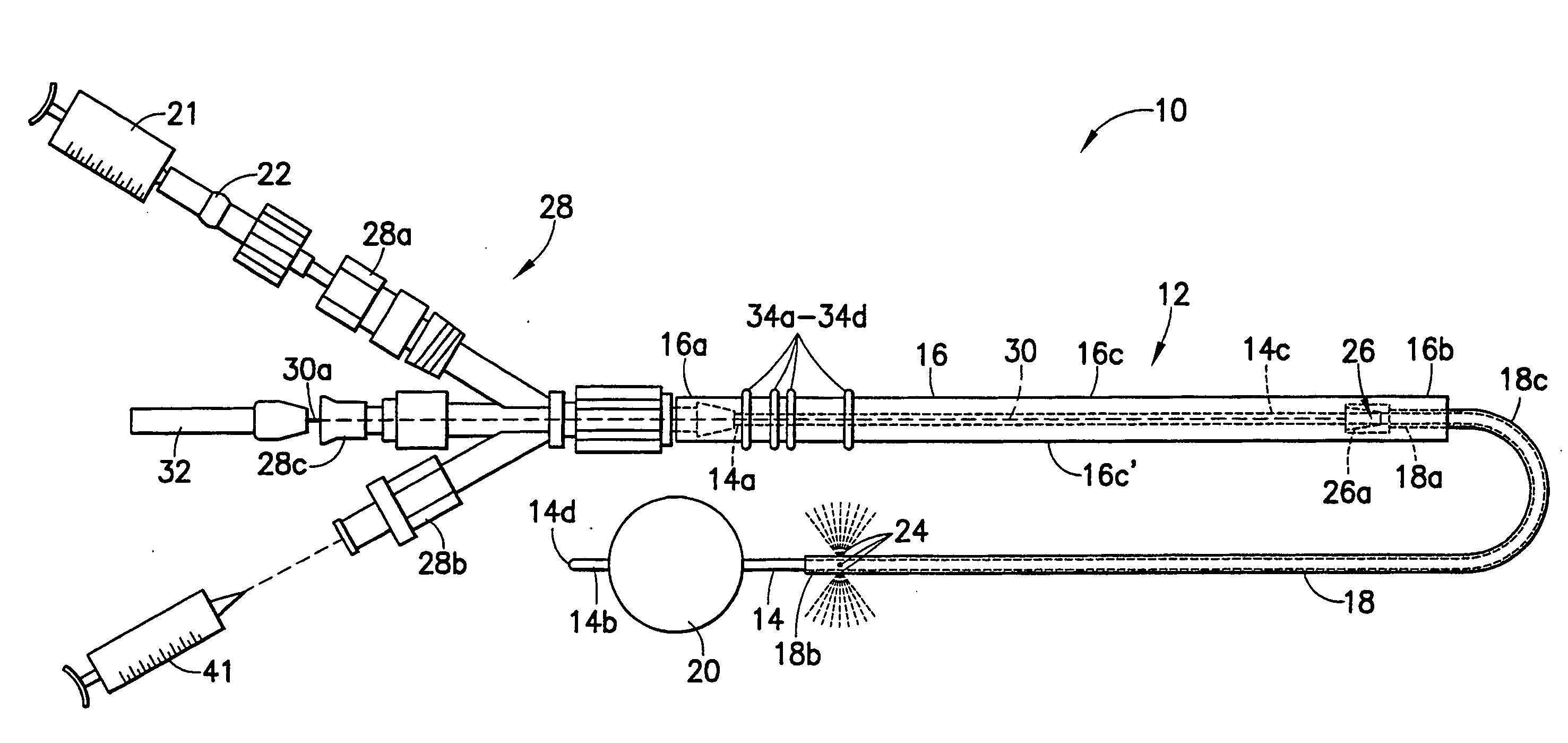 Occludable intravascular catheter for drug delivery and method of using the same