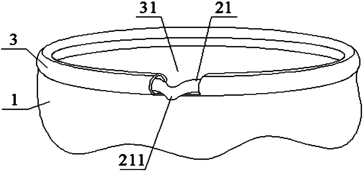 A pocket structure and a laparoscopic retrieval bag adopting the pocket structure