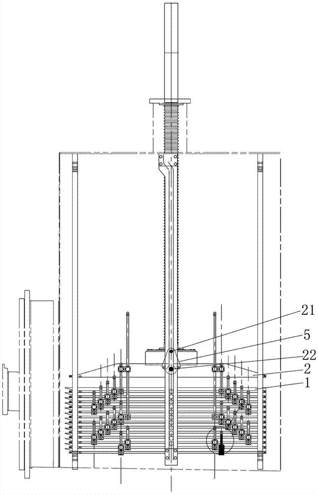 A freeze-drying machine with a plate layer that can be lifted and tilted