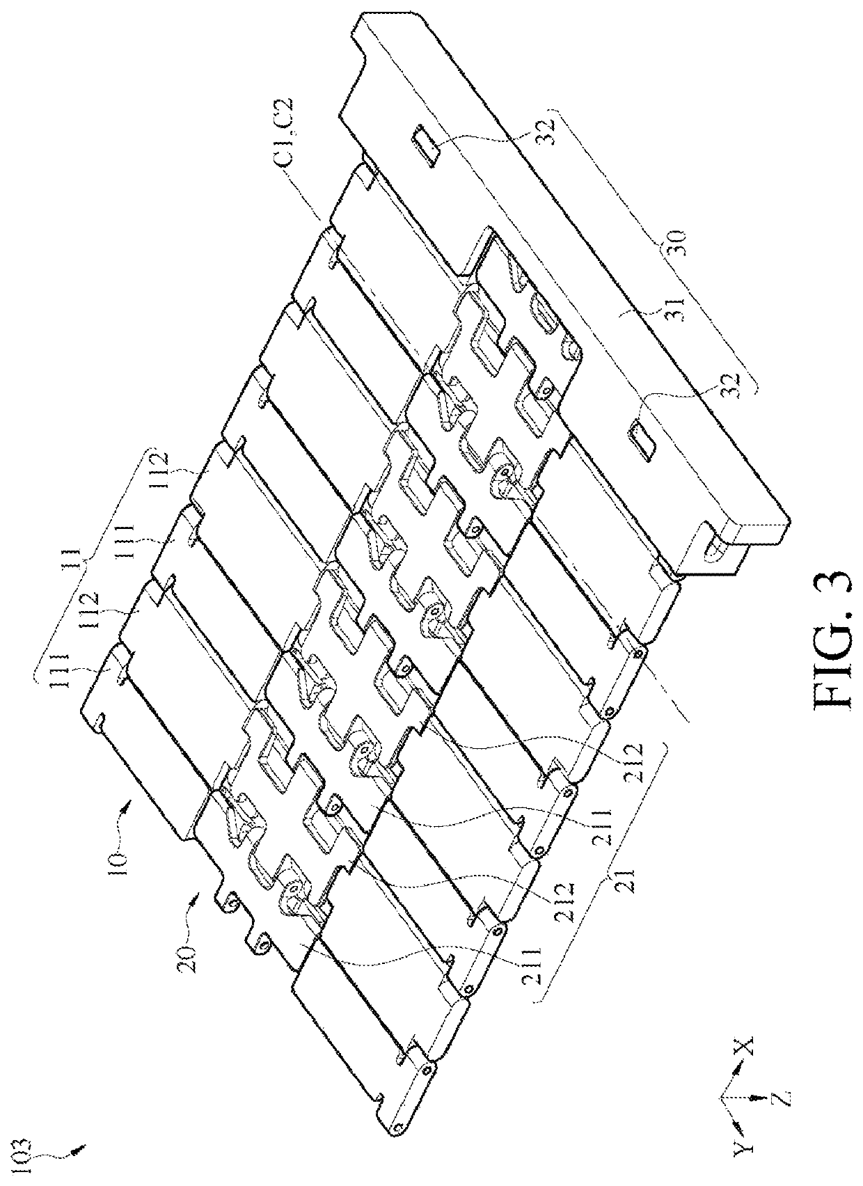 Rollable structure and electronic device using same