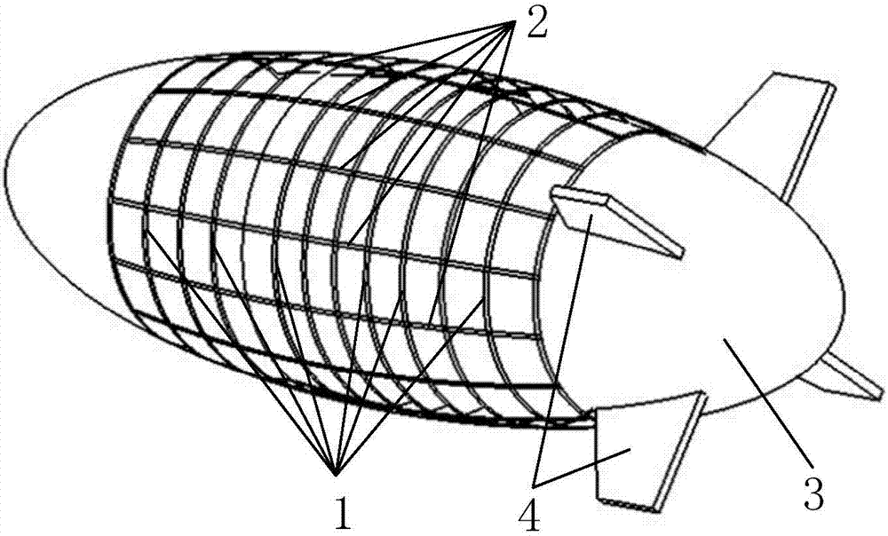 Simulation method for strengthening and lightening airship gasbag of stratospheric airship, and manufacturing method for stratospheric airship
