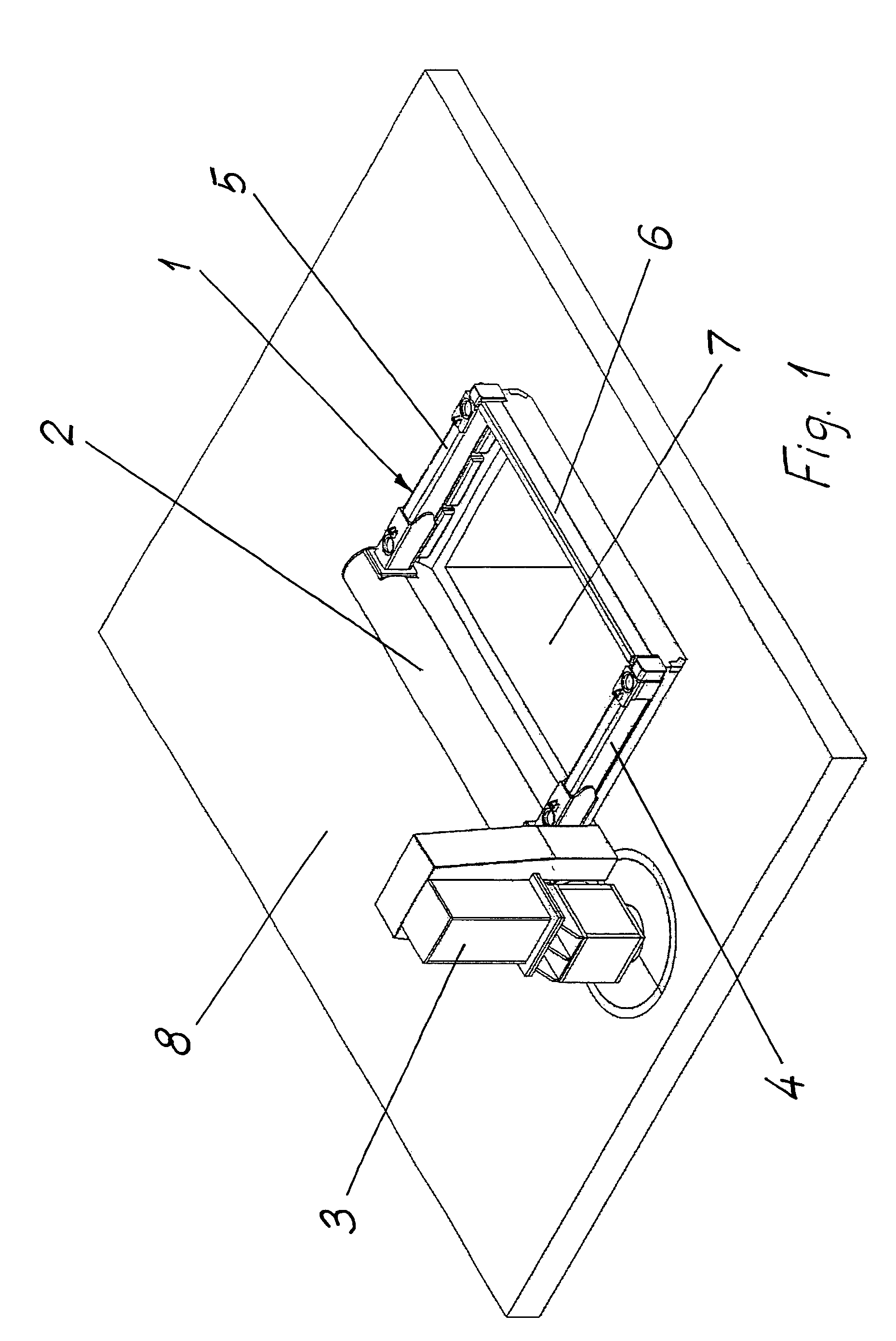 Machine for vertical casting of metal