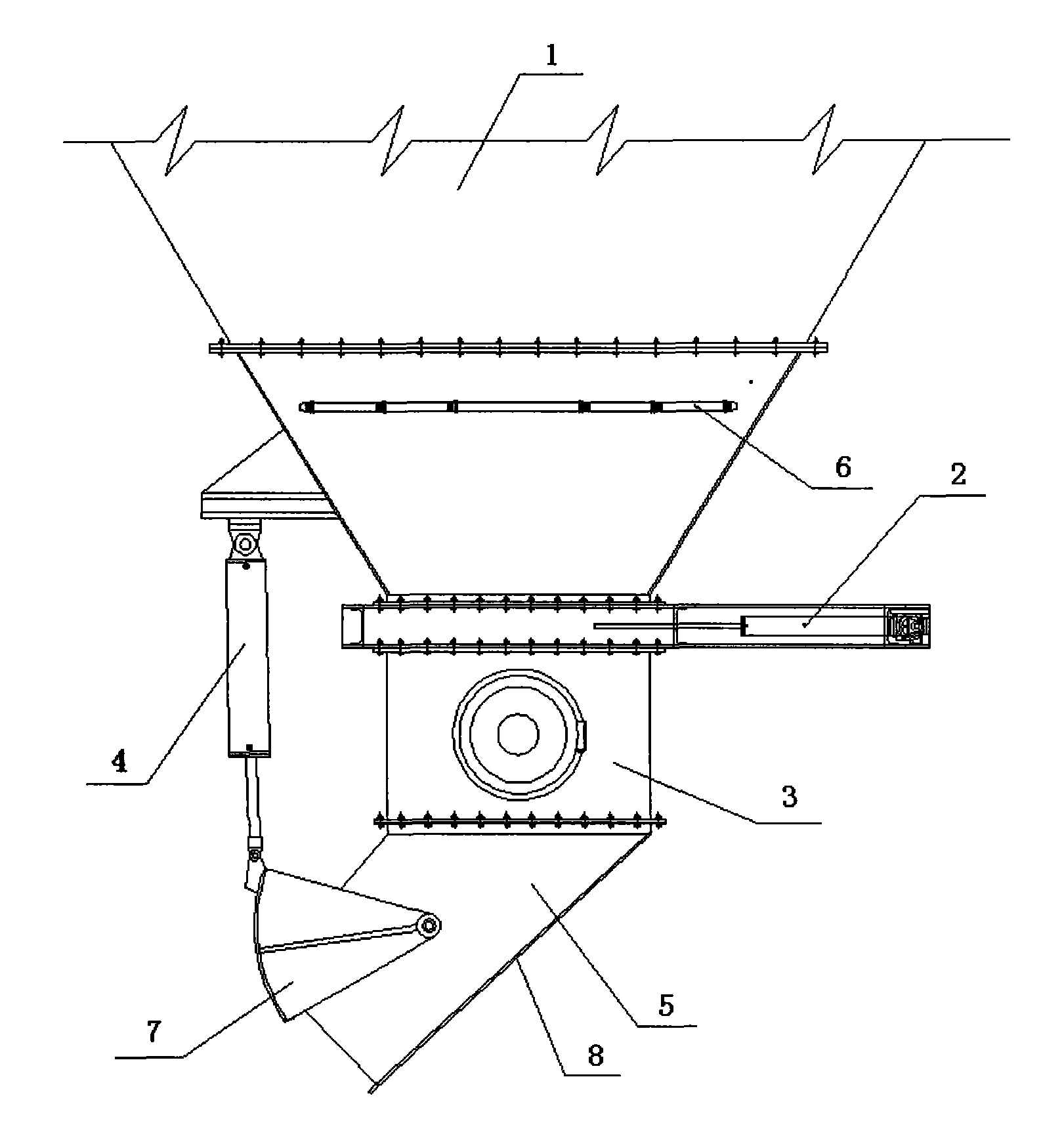 Electrical hydraulic combined discharging device