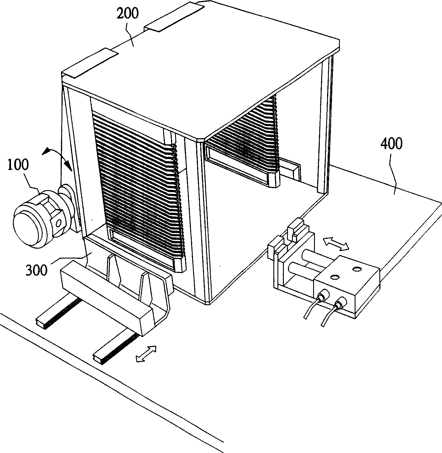 Carsette turning over and positioning device