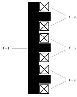 A three-phase electromagnetic wiping device and hot-dip coating system for strip-shaped workpieces