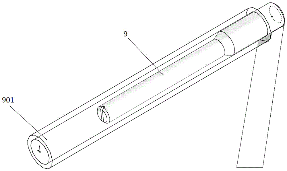 Assisting device for connecting cable into ring main unit without power outage