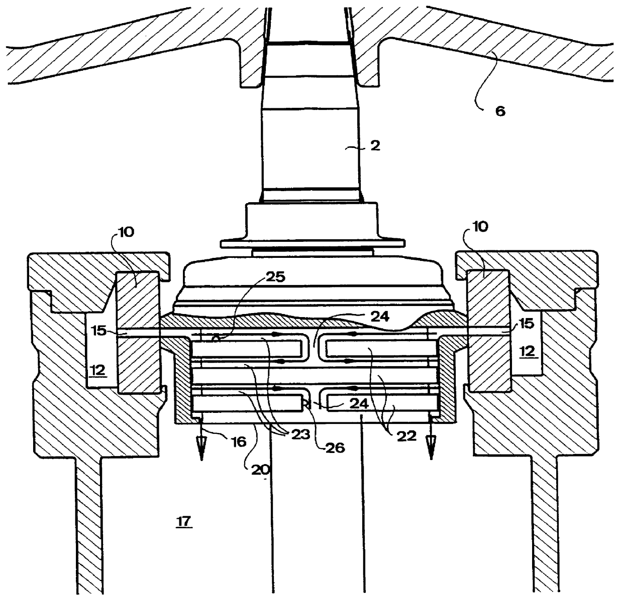Apparatus and method to cool a bearing in a centrifugal separator