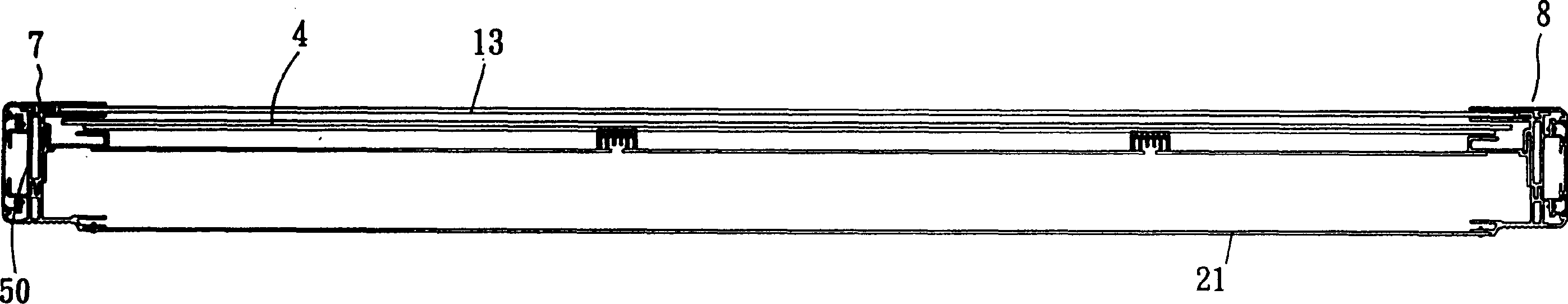 Shell structure for plane display