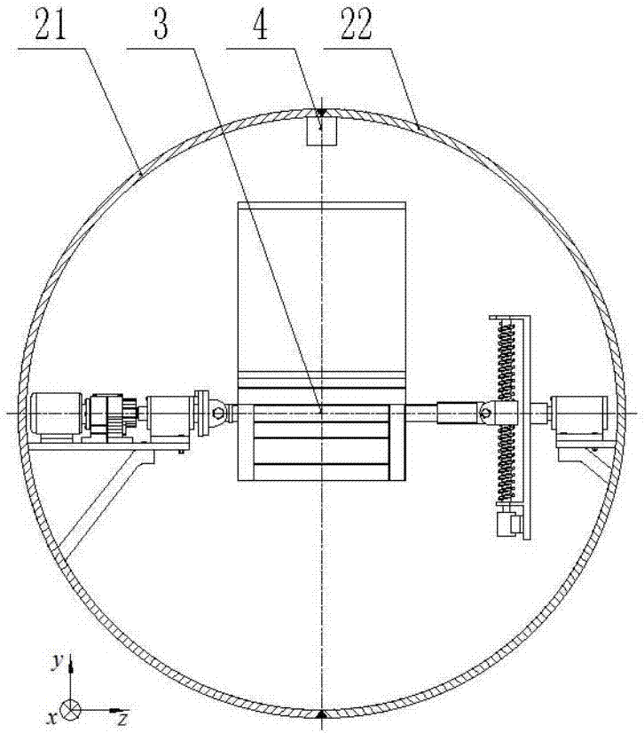 Egg-shaped pressure-resistant shell device for self-balancing bathyscaphe