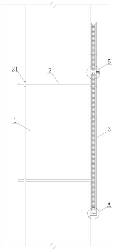 Device for replacing traditional masonry hanging line